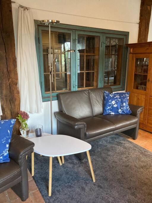 Idylle Unter Reet, Gemuetliche Ferienwohnug Apartment Haseldorf Bagian luar foto